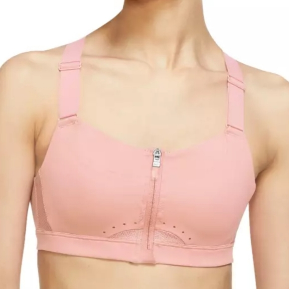Nike Women's Dri-FIT Alpha Padded Front-Zip High-Support Sports Bra - Picture 3 of 3